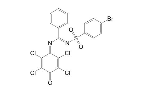 N-(N-(4-BrOMOPHENYL)-SULFONYLBENZIMIDOYL)-2,3,5,6-TETRACHLORO-1,4-BENZOQUINONIMINE