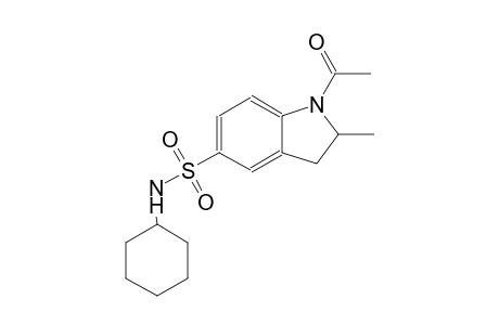 1-acetyl-N-cyclohexyl-2-methyl-5-indolinesulfonamide