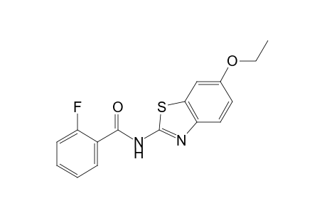 N-(6-ethoxy-2-benzothiazolyl)-o-fluorobenzamide