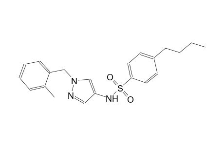 4-butyl-N-[1-(2-methylbenzyl)-1H-pyrazol-4-yl]benzenesulfonamide
