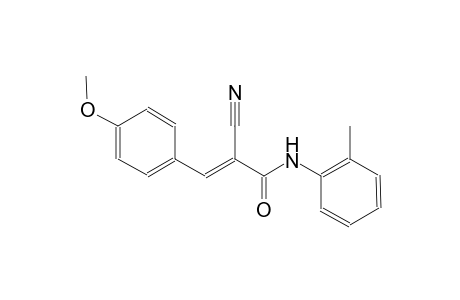 (2E)-2-cyano-3-(4-methoxyphenyl)-N-(2-methylphenyl)-2-propenamide