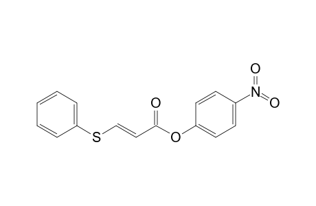 p-Nitrophenyl 3-phenylsulfanylacrylate