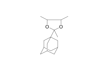 1,3-Dioxolane, 2-(2-adamantanyl)-2,4,5-trimethyl-, trans