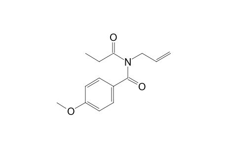 [N-Propanoyl-4-methoxy-N-(prop-2'-enyl)]benzamide