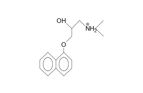 N-Isopropyl-2-hydroxy-3-(1-naphthyloxy)-propanammonium cation