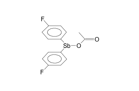 BIS(4-FLUOROPHENYL)ANTIMONY ACETATE