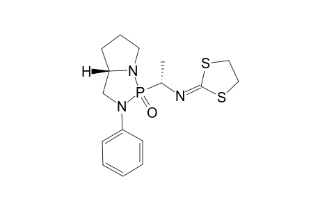 [1,3]Dithiolan-2-ylidene-[(R)-1-((S)-1-oxo-2-phenyl-hexahydro-1lambda(5)-pyrrolo[1,2-c][1,3,2]diazaphopsphol-1-yl)-ethyl]-amine