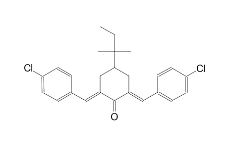 cyclohexanone, 2,6-bis[(4-chlorophenyl)methylene]-4-(1,1-dimethylpropyl)-, (2E,6E)-