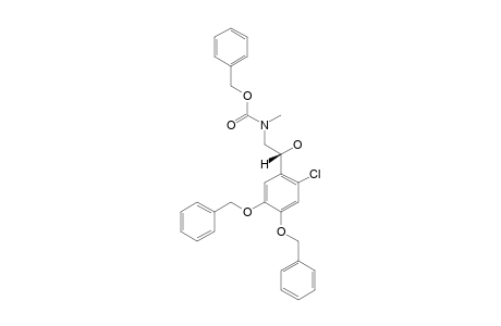(R)-(PHENYLMETHYL)-N-(2-(2-CHLORO-4,5-DI-(PHENYLMETHOXY)-PHENYL)-2-HYDROXYETHYL)-N-METHYL-CARBAMATE