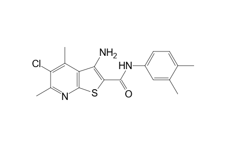 3-Amino-5-chloro-N-(3,4-dimethylphenyl)-4,6-dimethylthieno[2,3-b]pyridine-2-carboxamide