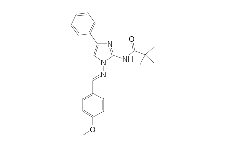 2,2-Dimethyl-N-{1'-(p-methoxyphenyl)methylene)amino]-4'-phenyl-1H-imidazol-2'-yl}-propanamide