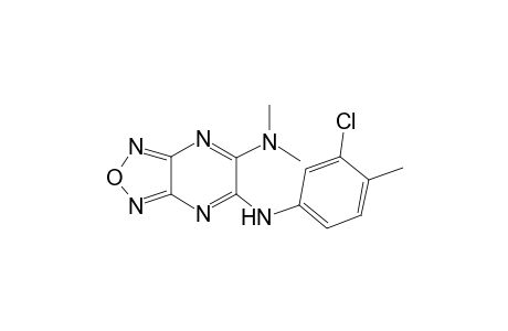 6-N-(3-chloro-4-methylphenyl)-5-N,5-N-dimethyl-[1,2,5]oxadiazolo[3,4-b]pyrazine-5,6-diamine