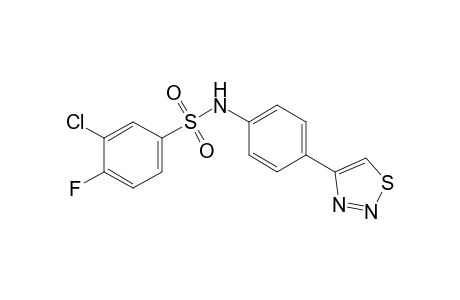 3-chloro-4-fluoro-4'-(1,2,3-thiadiazol-4-yl)benzenesulfonanilide