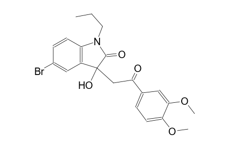 2H-indol-2-one, 5-bromo-3-[2-(3,4-dimethoxyphenyl)-2-oxoethyl]-1,3-dihydro-3-hydroxy-1-propyl-