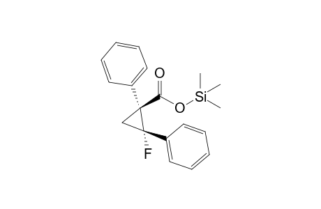 Trimethylsilyl 2.alpha.-fluoro-1.alpha.,2.beta.-diphenylcyclopropane-1-carboxylate