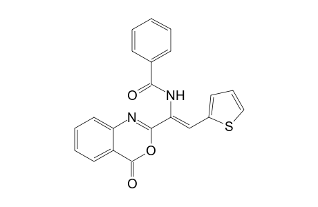 2-[.alpha.-Benzoylamino-.beta.-2-thienylvinyl]benzoxazin-4(3H)-one