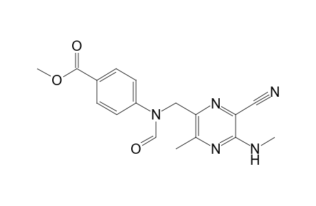 4-[[6-cyano-3-methyl-5-(methylamino)-2-pyrazinyl]methyl-formylamino]benzoic acid methyl ester