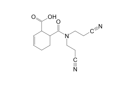 6-[bis(2-cyanoethyl)carbahoyl]-3-cyclohexene-1-carboxylic acid