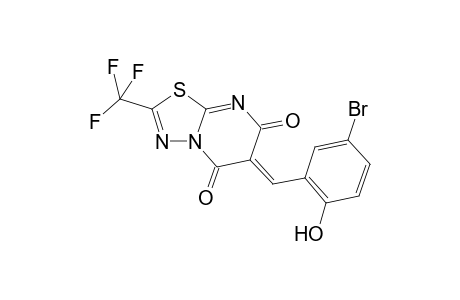 6-(5-Bromo-2-hydroxy-benzylidene)-2-trifluoromethyl-[1,3,4]thiadiazolo[3,2-a]pyrimidine-5,7-dione