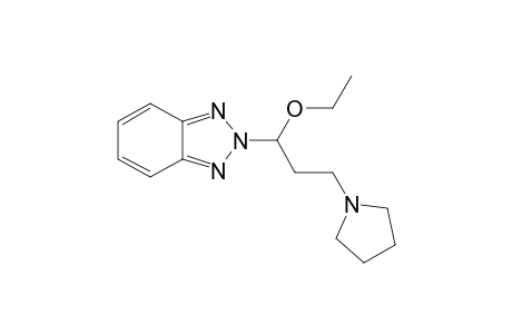 1-(BENZOTRIAZOL-2-YL)-1-ETHOXY-3-(PYRROLIDIN-1-YL)-PROPANE