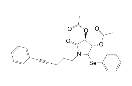 (3S,4S,5RS)-3,4-diacetoxy-1-(5-phenyl-4-pentynyl)-5-(phenylseleno)-2-pyrrolidinone