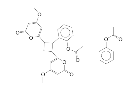 CYCLOBUTANE, R-1,T-3-BIS(4-METHOXY-2-OXO-2H-PYRAN-6-YL)-C-2,T-4-BIS(2-ACETOXYPHENYL)-