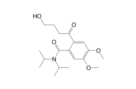2-(4-hydroxy-1-oxobutyl)-4,5-dimethoxy-N,N-di(propan-2-yl)benzamide