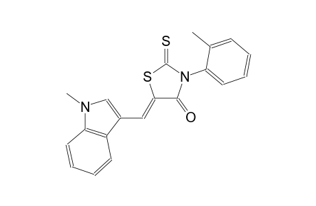 (5Z)-5-[(1-methyl-1H-indol-3-yl)methylene]-3-(2-methylphenyl)-2-thioxo-1,3-thiazolidin-4-one