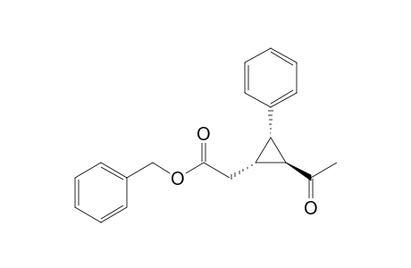 (+-)-Benzyl 2-[(1R,2S,3S)-2-Acetyl-3-phenylcyclopropyl]acetate