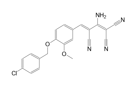 (3Z)-2-amino-4-{4-[(4-chlorobenzyl)oxy]-3-methoxyphenyl}-1,3-butadiene-1,1,3-tricarbonitrile