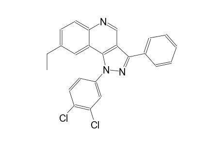 1-(3,4-dichlorophenyl)-8-ethyl-3-phenyl-1H-pyrazolo[4,3-c]quinoline