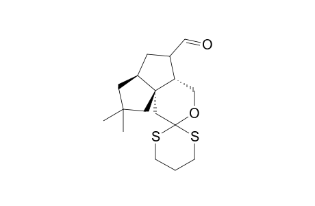 Octahydro-8',8'-dimethylspiro[1,3-dithian-2,2'(1H)-pentaleno[1,6-c]-3b(1H)-(1',3'-dithiane-2'-ylidenemethyl)-1-hydroxypentaleno[1,6a-c]pyran]-5'-carbaldehyde