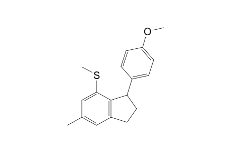 1-(4-Methoxyphenyl)-5-methyl-7-(methylthio)indane