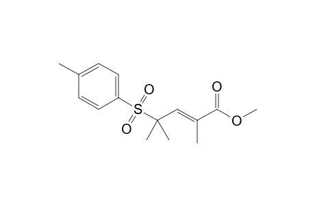 Methyl (E)-2,4-dimethyl-4-tosyl-2-pentenoate