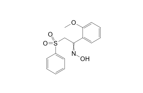 1-(2-Methoxyphenyl)-2-(phenylsulfonyl)propan-1-one oxime