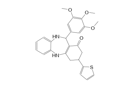1H-dibenzo[b,e][1,4]diazepin-1-one, 2,3,4,5,10,11-hexahydro-3-(2-thienyl)-11-(3,4,5-trimethoxyphenyl)-