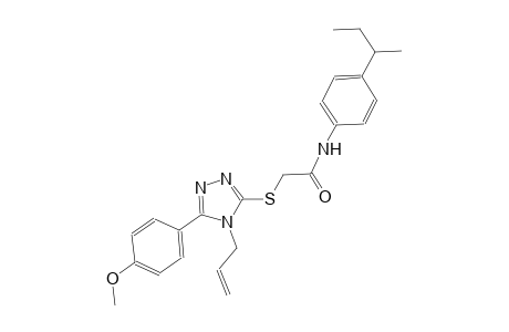 2-{[4-allyl-5-(4-methoxyphenyl)-4H-1,2,4-triazol-3-yl]sulfanyl}-N-(4-sec-butylphenyl)acetamide