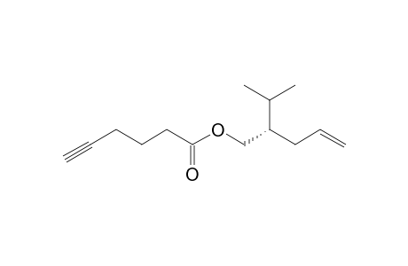 (2S)-2-(1-Methylethyl)pent-4-en-1-yl hex-5-ynoate