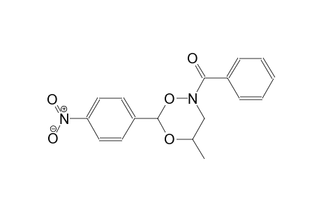 2H-1,5,2-dioxazine, 2-benzoyldihydro-4-methyl-6-(4-nitrophenyl)-