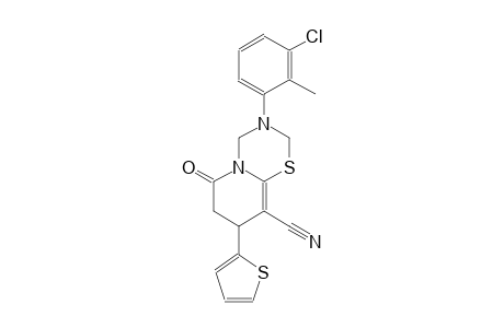 2H,6H-pyrido[2,1-b][1,3,5]thiadiazine-9-carbonitrile, 3-(3-chloro-2-methylphenyl)-3,4,7,8-tetrahydro-6-oxo-8-(2-thienyl)-