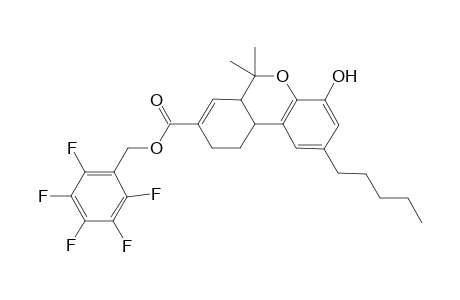 1-Hydroxy-3-pentyl-9,9-dimethyl-7-[(pentylfluorophenyl)methoxycarbonyl]-10-oxa-5b,6,8a-tetrahydrophenanthrene