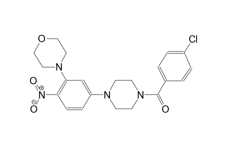 (4-chlorophenyl)-[4-(3-morpholino-4-nitro-phenyl)piperazin-1-yl]methanone