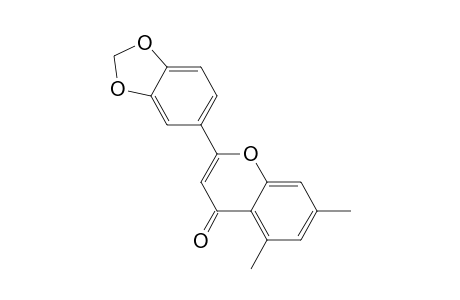 5,7-Dimethyl-3',4'-methylenedioxyflavone