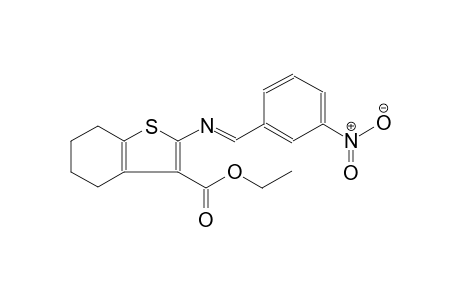 benzo[b]thiophene-3-carboxylic acid, 4,5,6,7-tetrahydro-2-[[(E)-(3-nitrophenyl)methylidene]amino]-, ethyl ester