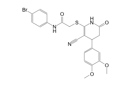 acetamide, N-(4-bromophenyl)-2-[[3-cyano-4-(3,4-dimethoxyphenyl)-1,4,5,6-tetrahydro-6-oxo-2-pyridinyl]thio]-