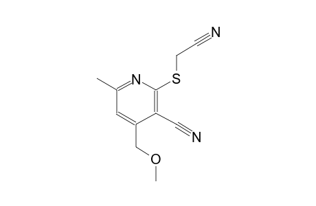 3-pyridinecarbonitrile, 2-[(cyanomethyl)thio]-4-(methoxymethyl)-6-methyl-