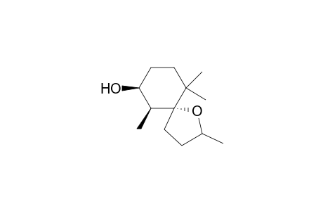1-Oxaspiro[4.5]decan-7-ol, 2,6,10,10-tetramethyl-, [5R-[5.alpha.(S*),6.beta.,7.beta.]]-