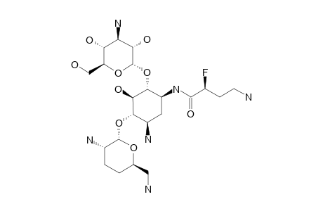 1-N-[(S)-4-AMINO-2-FLUOROBUTYRYL]-DIBEKACIN