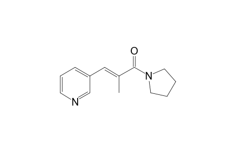 (E)-2-methyl-3-(3-pyridinyl)-1-(1-pyrrolidinyl)-2-propen-1-one