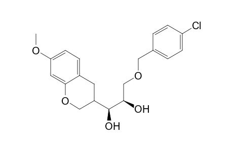 (3S)-3,4-dihydro-3-[(1S,2R)-1,2-dihydroxy-3-[(4-chlorobenzyl)oxy]propyl]-7-methoxy-1H-2-benzopyran
